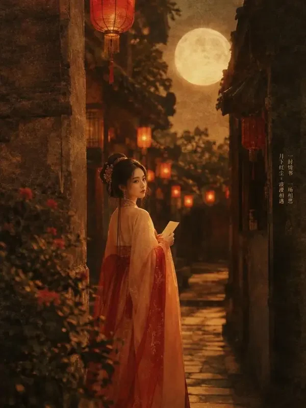 黄果短剧《胭脂巷明月》封面